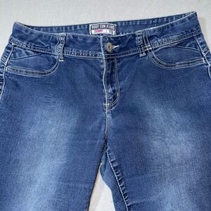 Amethyst Body Con Jeans Skinny Medium Wash Blue Stretch Denim Juniors Size 11